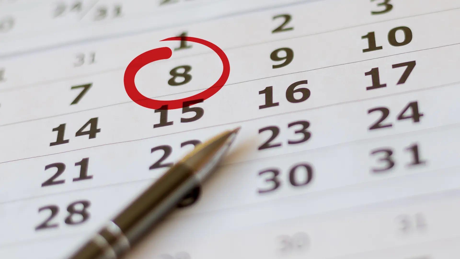 Hojas de calendario marcadas para conocer los días más fértiles de la mujer Hojas de calendario marcadas para conocer los días más fértiles de la mujer